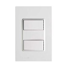 Conjunto Montado 4X2 2 Funcoes Interruptor Simples 16A 250V Delta Mondo Soprano Branco
