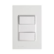 Conjunto Montado 4X2 Interruptor Simples e Paralelo 16A 250V Delta Mondo Soprano Branco