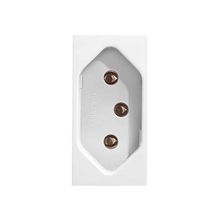 Módulo Tomada 2P+T Revitá Soprano Branco 10A 250V