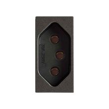Módulo Tomada 2P+T Revitá Soprano Carbono 10A 250V