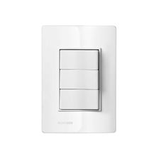 Conjunto Montado 4X2 3 Funções 3X Interruptor Simples 10A 250V Revitá Soprano Branco