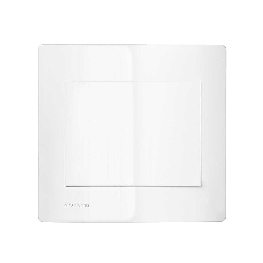 Encontraproduto.com.br - Placa Cega 4X4 + Suporte Branco Revitá - Soprano
