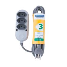 Extensão Múltipla 3 Tomadas 2P+T 10A 250V Tramontina