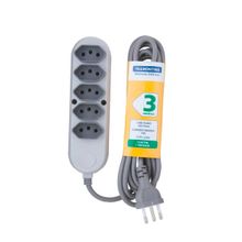 Extensão Múltipla 5 Tomadas 2P+T 10A 250V Tramontina