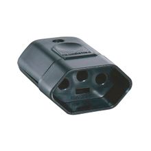 Plugue Fêmea Tramontina Preto 2P+T 250V