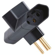 Plugue T Priscus Tramontina 20A Preto 3 Pinos