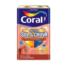 Resina Impermeabilizante Brilhante Sol e Chuva Coral Grafite