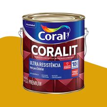 Tinta Esmalte Alto Brilho Coralit Ultra Resistência Coral Ouro