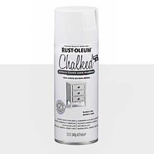 Tinta Spray Efeito Giz Chalked Rust-Oleum Branco Linho 340g
