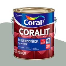 Tinta Esmalte Alto Brilho Coralit Ultra Resistência Coral Alumínio