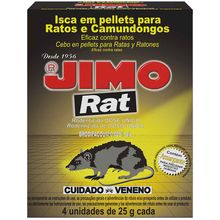 Inseticida Iscas Rat Jimo 4 unidades de 25g