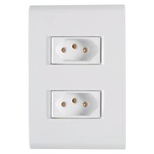 Conjunto Montado 4X2 2 Funções Tomada 2P+T 10A 250V Liz Tramontina Branco