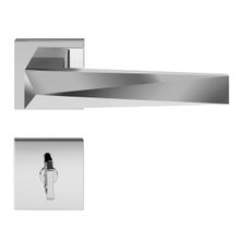 Fechadura Zamac Banheiro Roseta Quadrada Ascot Pado Cromado