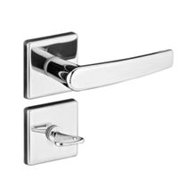 Fechadura Zamac Banheiro Roseta Quadrada Concept 401 Cromado