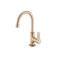 Torneira Lavatório Bancada Meber Dourado Matte