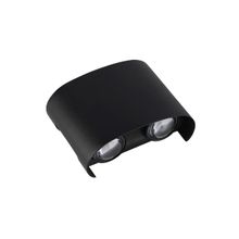 Arandela Led Abs Yori 4W 3000K Preto Nordecor