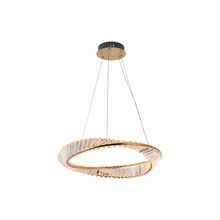Pendente Led Cristal 60cm Lezie 49W Nordecor 3000K Ouro Brilho