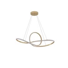 Pendente Led Wari 48W Nordecor 3000K Dourado