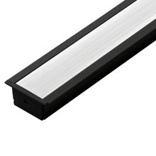 Perfil Alumínio Embutir para Fita Led Nordecor Preto