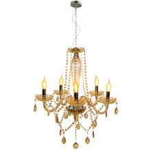 Lustre Vidro Baronesa Avant sem Lâmpada Champagne