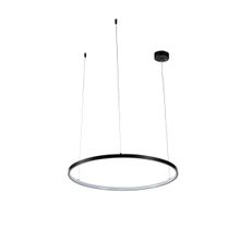 Pendente Led Daire 65cm 28w 3000k Nordecor Preto
