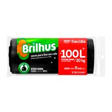 Saco para Lixo Brilhus Rolo com 15un