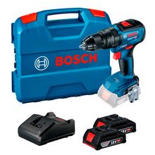 Parafusadeira e Furadeira de Impacto 1/2" Bosch GSB 18V-50 2 Baterias 18V e Maleta