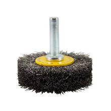 Escova Circular Ondulada Pequi 2" x 5/8" com Haste 1/4" Aço Carbono 0,20 mm - Blister