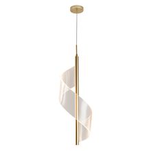 Pendente LED Ruban Nordecor Dourado Fosco 3000K