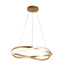 Pendente LED Euni Odi Nordecor Dourado Fosco 3000K