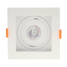 Spot de Embutir Quadrado Recuado Flea Nordecor Branco