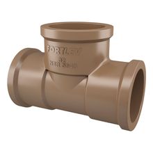 Te 90° Soldável PVC Fortlev NBR 5648 Marrom