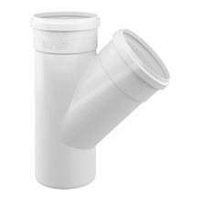 Junção Simples para Esgoto Série Normal PVC Fortlev NBR 5688 Branco
