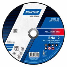 Disco de Corte Norton BNA 12 Aço/Inox 4.1/2 X 1,0 X 7/8