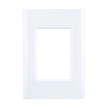 Placa 4x2 com Suporte 3 Postos Giz Tramontina Branco