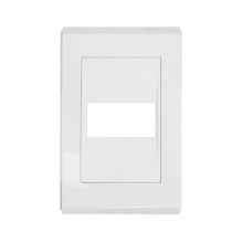 Placa 4x2 com 1 Posto sem Suporte Refinatto Weg Branco Alto Brilho