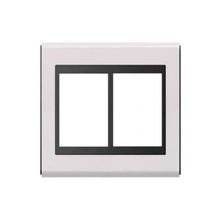 Placa 4x4 com 6 Postos sem Suporte Refinatto Weg Branco e Preto Alto Brilho