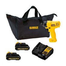 Parafusadeira de Impacto 1/4'' Dewalt Íons de Lítio 2 Baterias 12V 1,3A com Carregador Bivolt e Bolsa