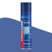 Tinta Spray Uso Geral Chemicolor Azul Escuro 400ml