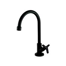 Torneira Cozinha Bancada 15 Bica Alta 1/4V Preto Matte