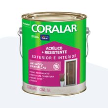 Tinta Acrílica Fosca Coralar Mais Resistente Coral Branco