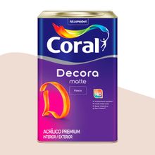 Tinta Acrílica Fosca Decora Matte Coral Branco Gelo