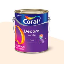 Tinta Acrílica Fosca Decora Matte Coral Branco