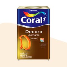 Tinta Acrílica Semibrilho Decora Diamante Coral Branco