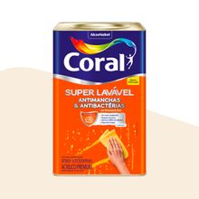 Tinta Acrílica Eggshell Super Lavável Coral Branco