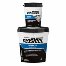 Plasteel Massa 4:11 Solda a Frio PQ2 Quimatic Tapmatic 1,8 Kg
