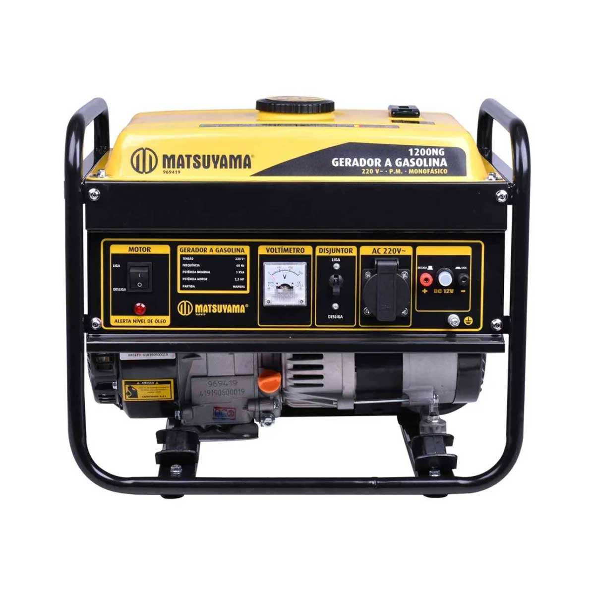 Encontraproduto.com.br - Gerador À Gasolina 1,2 kVA Matsuyama 1200 Monofásico