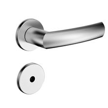 Fechadura Redonda para Porta de Banheiro Malibu Soprano Inox Escovado 55mm