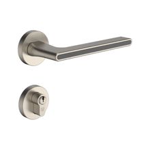 Fechadura Externa Redonda Allegro Soprano Cromo Acetinado 55mm