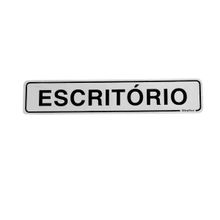 Placa de Sinalização em PS 5x25cm Escritório Sinalize